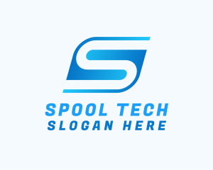 Digital Tech Letter S logo design