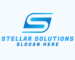 Digital Tech Letter S logo design