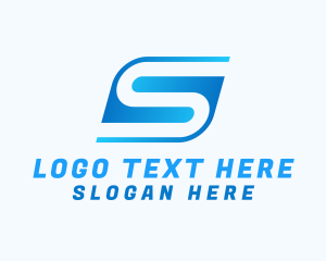 Application - Digital Tech Letter S logo design