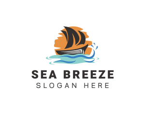 Boat - Ocean Boat Sailing logo design