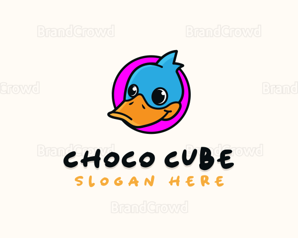 Cute Cartoon Duck Logo