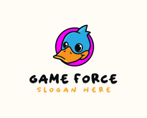 Cute Cartoon Duck Logo