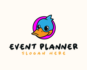 Kidswear - Cute Cartoon Duck logo design