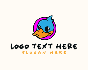 Cute - Cute Cartoon Duck logo design