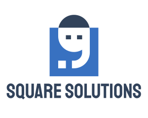 Square - Blue Square Apostrophe logo design