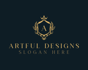 Royal Shield Luxury Boutique logo design