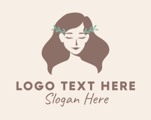 Lady - Beautiful Woman Spa logo design