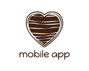 Shape - Sweet Chocolate Heart logo design