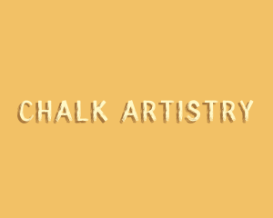 Retro Grunge Chalk logo design