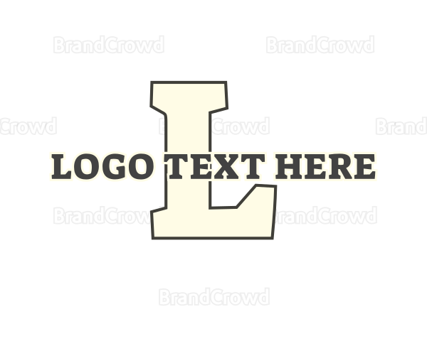 Bold Serif Varsity Logo