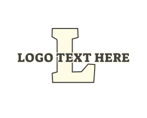 Bold Serif Varsity Logo