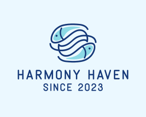 Harmony - Fish Sea Harmony logo design