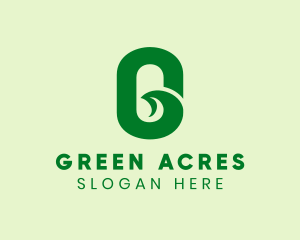 Green Natural Letter G  logo design