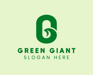 Green Natural Letter G  logo design