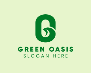 Green Natural Letter G  logo design