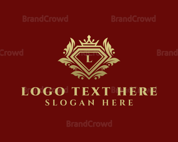 Crown Diamond Shield Logo