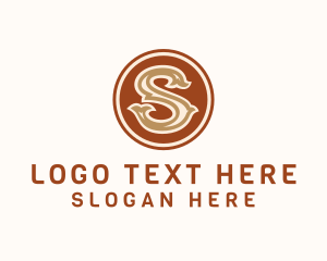 Lettering - Company Badge Letter S logo design