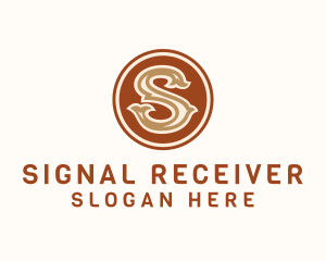 Classic Badge Letter S logo design