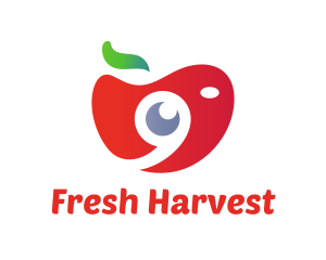 Fruit - Apple Fruit Camera logo design