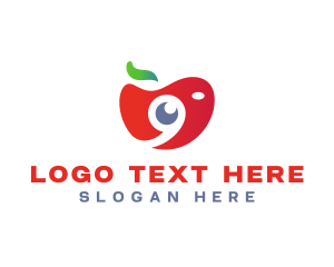 Fruit - Apple Fruit Camera logo design