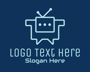 Messaging - Chat Bot Communication logo design