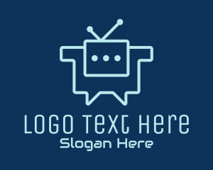 Bot - Chat Bot Communication logo design