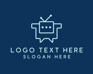 App - Chat Bot Communication logo design