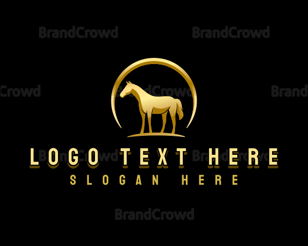 Horse Equestrian Stallion Logo