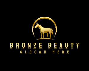 Horse Equestrian Stallion logo design