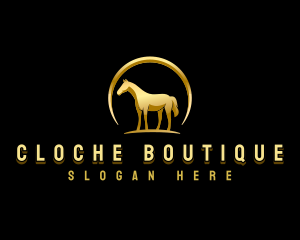 Horse Equestrian Stallion logo design