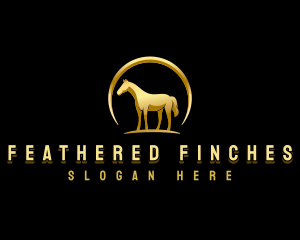 Horse Equestrian Stallion logo design