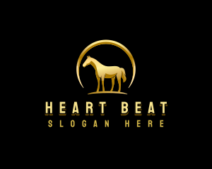 Horse Equestrian Stallion logo design