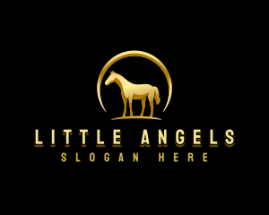 Horse Equestrian Stallion logo design