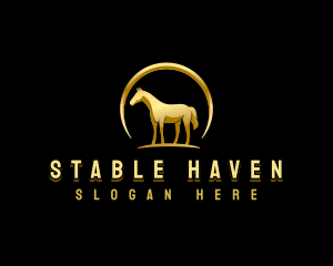 Horse - Horse Equestrian Stallion logo design