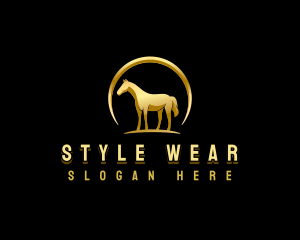 Horse Equestrian Stallion logo design