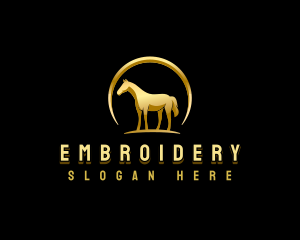 Horse Equestrian Stallion logo design