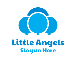 Blue Cloud Balloons Logo