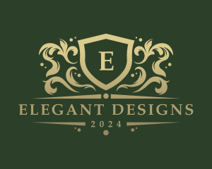 Ornate - Elegant Ornate Shield logo design