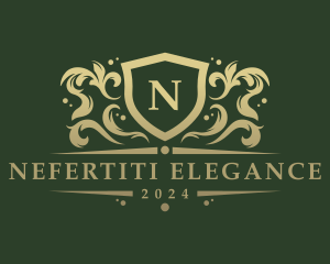 Elegant Ornate Shield logo design