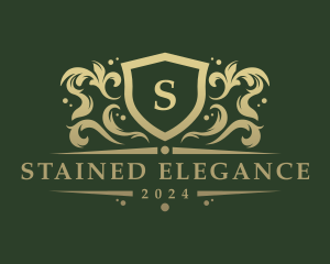 Elegant Ornate Shield logo design