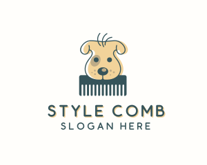 Comb - Dog Grooming Comb logo design