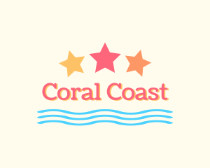 Summer Beach Coast Stars logo design