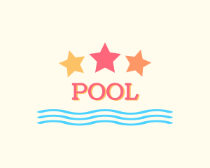 Resort - Summer Beach Stars logo design