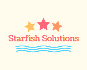 Summer Beach Coast Stars logo design