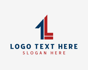 Number 1 - Generic Agency Letter L logo design