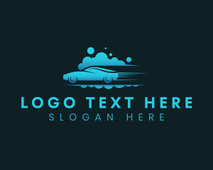 Car - Auto Bubble Cleaning logo design