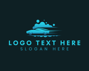 Garage - Auto Bubble Cleaning logo design