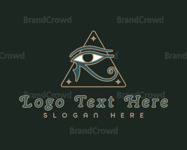 Horus Eye Hieroglyph Logo