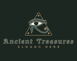 Horus Eye Hieroglyph logo design