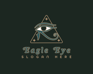 Horus Eye Hieroglyph logo design